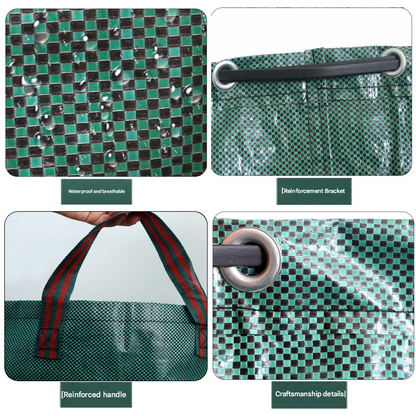 Heavy-Duty Pop-Up Garden Leaf Bag - Large Capacity PP Woven Collection Sack for Leaves, Weeds, Branches & Yard Debris(200L)