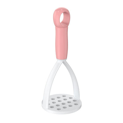 3-Pack Pink Manual Potato Masher - Baby Food Maker & Vegetable Ricer with Reinforced Arch Design, Durable PP Kitchen Tool for Mashing Potatoes, Sweet Potatoes, and Fruits