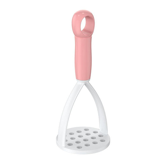 3-Pack Pink Manual Potato Masher - Baby Food Maker & Vegetable Ricer with Reinforced Arch Design, Durable PP Kitchen Tool for Mashing Potatoes, Sweet Potatoes, and Fruits