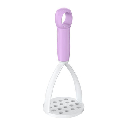3-Pack Purple Manual Potato Masher - Baby Food Maker & Vegetable Ricer with Reinforced Arch Design, Durable PP Kitchen Tool for Mashing Potatoes, Sweet Potatoes, and Fruits