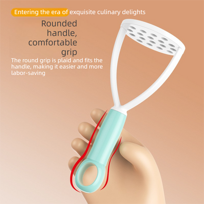3-Pack Purple Manual Potato Masher - Baby Food Maker & Vegetable Ricer with Reinforced Arch Design, Durable PP Kitchen Tool for Mashing Potatoes, Sweet Potatoes, and Fruits