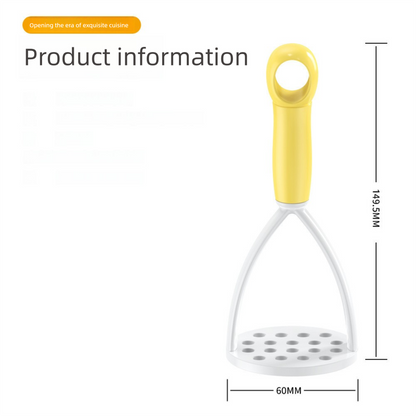 3-Pack Purple Manual Potato Masher - Baby Food Maker & Vegetable Ricer with Reinforced Arch Design, Durable PP Kitchen Tool for Mashing Potatoes, Sweet Potatoes, and Fruits
