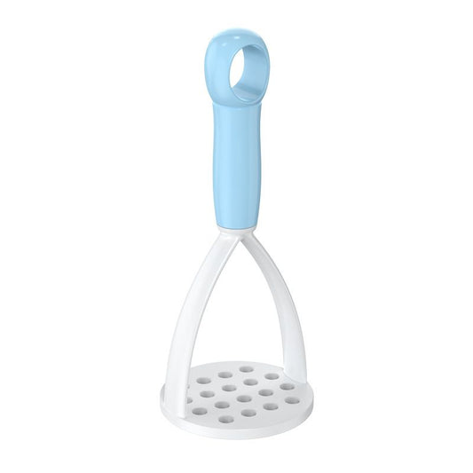 3-Pack Blue Manual Potato Masher - Baby Food Maker & Vegetable Ricer with Reinforced Arch Design, Durable PP Kitchen Tool for Mashing Potatoes, Sweet Potatoes, and Fruits