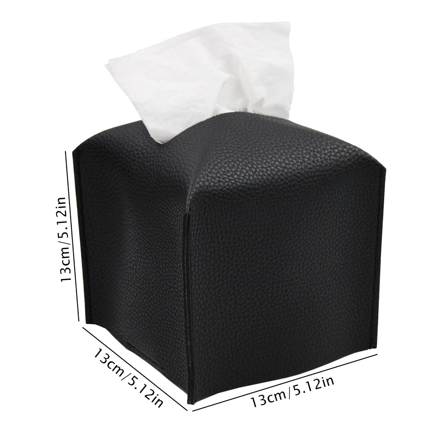 2 Pack Pink PU Leather Rectangular Tissue Box Covers Foldable Roll Paper Bag for Car Home and Bathroom Modern Storage Solution for Local Households
