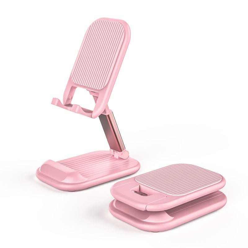 Pink Adjustable Desktop Phone Stand Telescopic Foldable Portable Tablet Holder for Home Office and Streaming Ergonomic Solution for Local Professionals