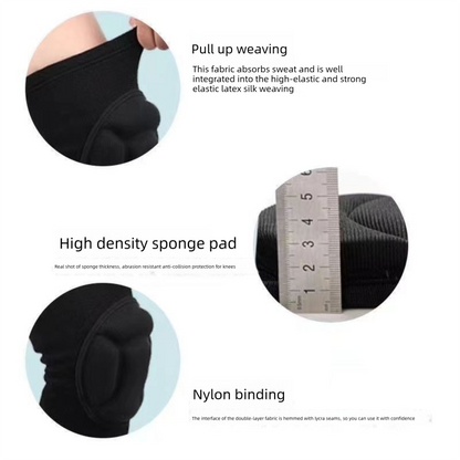 Size S Black Protective Sponge Knee Pads for Cycling and Climbing Impact Resistant Guard Pair for Sports and Roller Skating Comfort Solution for Local Athletes(1 Pair)