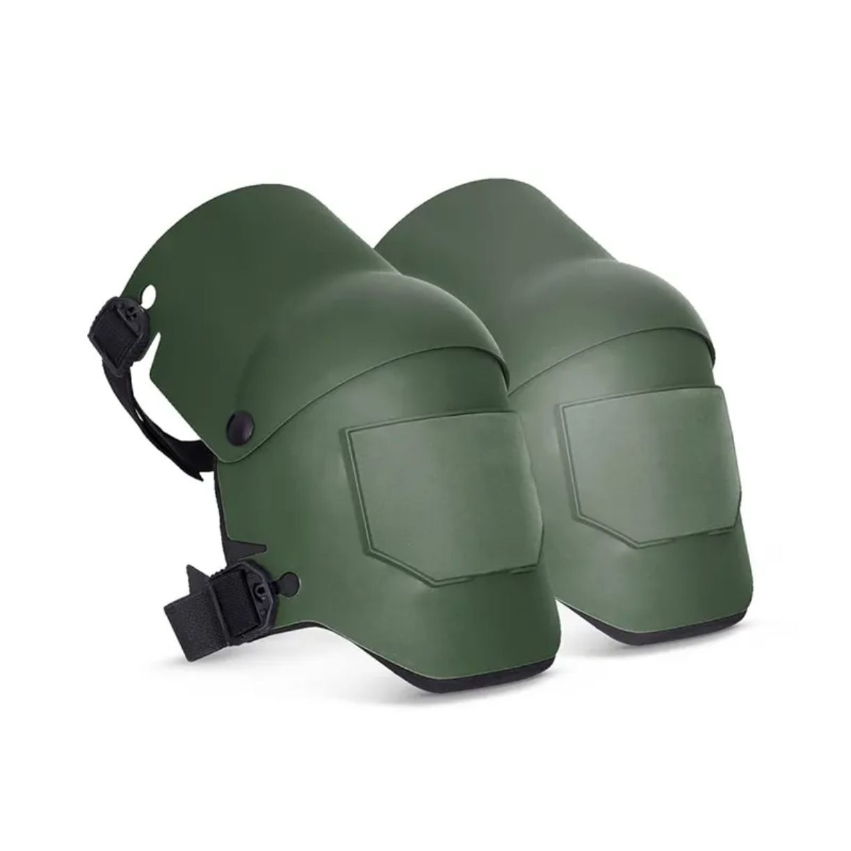 Green Professional Grade TPU Construction Knee Pads Wear-Resistant Shock Absorbing Foldable Design for Local Engineering Projects and Site Safety (1 Pair)