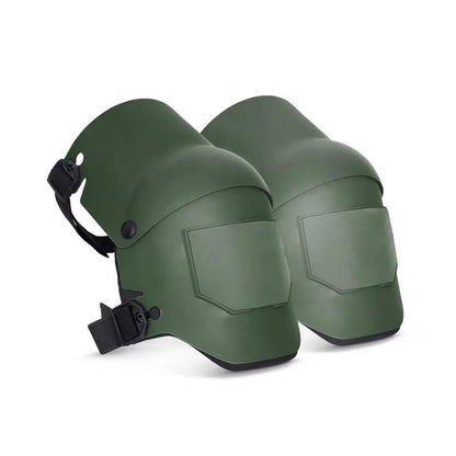 Green Professional Grade TPU Construction Knee Pads Wear-Resistant Shock Absorbing Foldable Design for Local Engineering Projects and Site Safety (1 Pair)