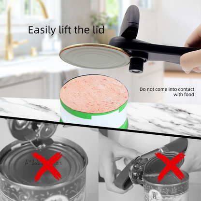 Red Multifunctional Manual Can Opener with Safe Smooth Edge Cutting Effort-Saving Design for Home Kitchen Easy Opening Solution for Local Households