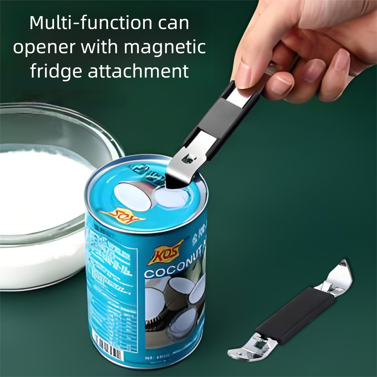 5-Pack Red Magnetic Can Opener - Heavy Duty Puncture Tool for Condensed Milk and Coconut Cream Cans - Commercial Grade Kitchen Accessory for Milk Tea Shops and Daily Home Pantry Use