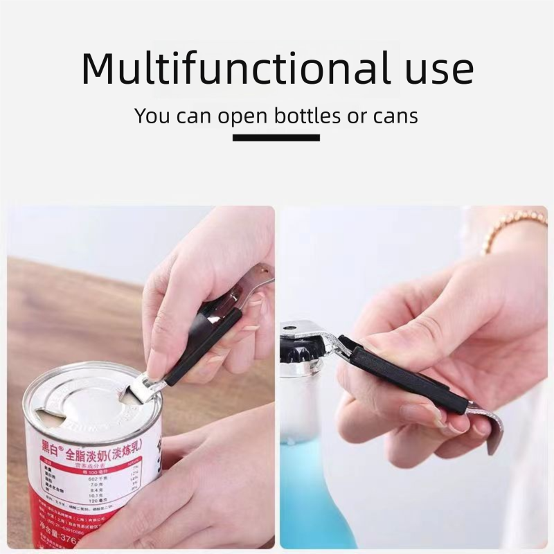 5-Pack Red Magnetic Can Opener - Heavy Duty Puncture Tool for Condensed Milk and Coconut Cream Cans - Commercial Grade Kitchen Accessory for Milk Tea Shops and Daily Home Pantry Use