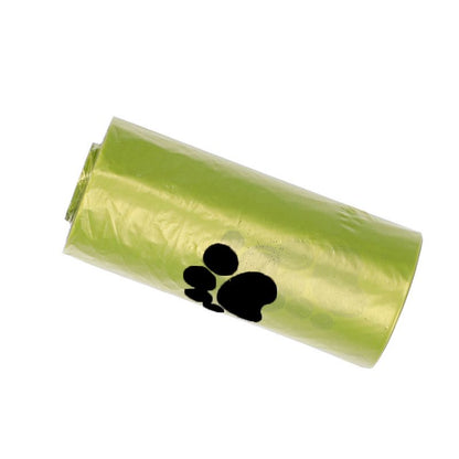 Pet Waste Bag Dispenser with 10 Rolls of Paw Printed Bags - Portable Dog Poop Bag Holder with Leash Clip, Eco Friendly Degradable Refill Rolls for Walking and Outdoor Travel