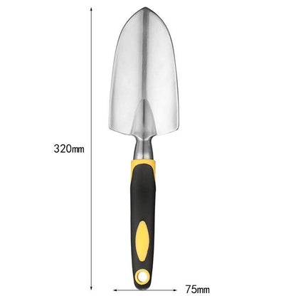 3-Piece Green Gardening Tool Set - Heavy Duty Aluminum Alloy with Bonus Claw Gardening Gloves - Rust Resistant Hand Trowel, Cultivator and Transplanter for Planting, Digging and Weeding