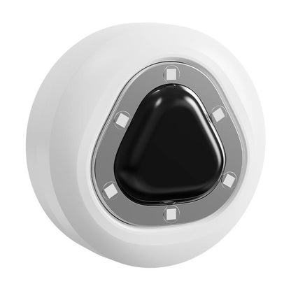 White Automatic UV Toilet Disinfection Light - Rechargeable Smart Sensor Steriliser for Home Bathroom, IPX4 Waterproof, Long Battery Life, Easy Adhesive Installation, Odour Elimination