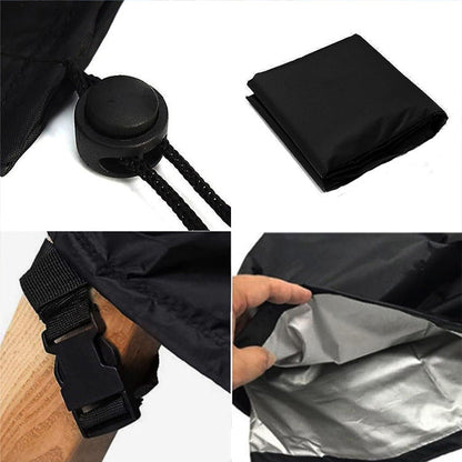 4PCS Large Outdoor Dustproof Furniture Cover Set with Zippered Bag (M Size) - Waterproof and UV-Resistant Garden Sofa, Desk & Chair Protectors