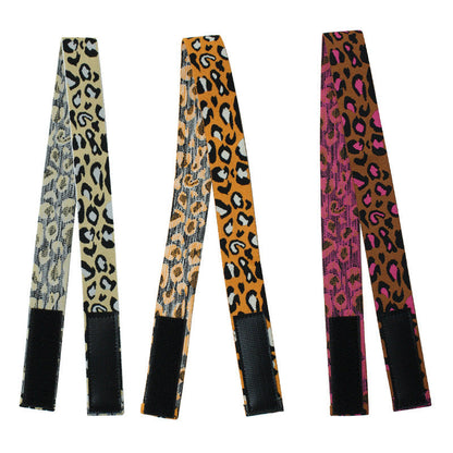 Adjustable Elastic Headband & Wig Grip Band - Comfortable and Seamless Edge Fixer for Wigs and Frontals (3-Pack Leopard Print)