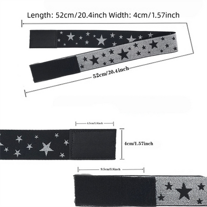 Adjustable Elastic Headband & Wig Grip Band - Comfortable and Seamless Edge Fixer for Wigs and Frontals (3-Pack Leopard Print)