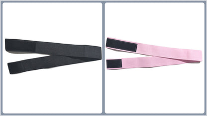 Adjustable Elastic Headband & Wig Grip Band - Comfortable and Seamless Edge Fixer for Wigs and Frontals (Black + Pink)