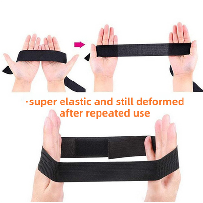 Adjustable Elastic Headband & Wig Grip Band - Comfortable and Seamless Edge Fixer for Wigs and Frontals (Bright Silver + Light Gold)