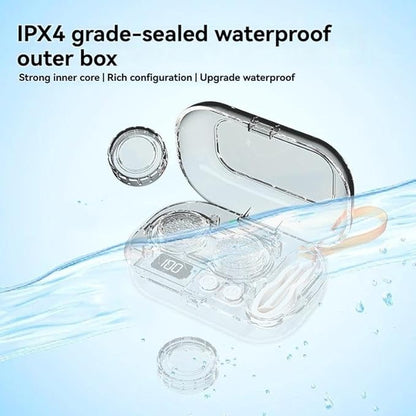 Smart High-Frequency Ultrasonic Contact Lens Cleaner with Digital Display & 4 Level Timer - Portable 3D Suspension Deep Cleaning Machine Integrated Makeup Mirror & Tool Kit