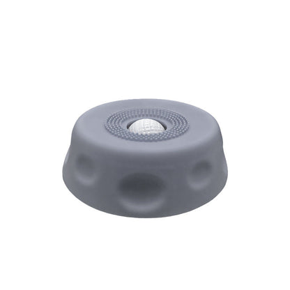Grey Silicone Dog Liquid Lick Bowl with Floating Fun Ball - Interactive Slow Feeder & Anti-Slip Calming Pet Bowl for Dogs and Cats