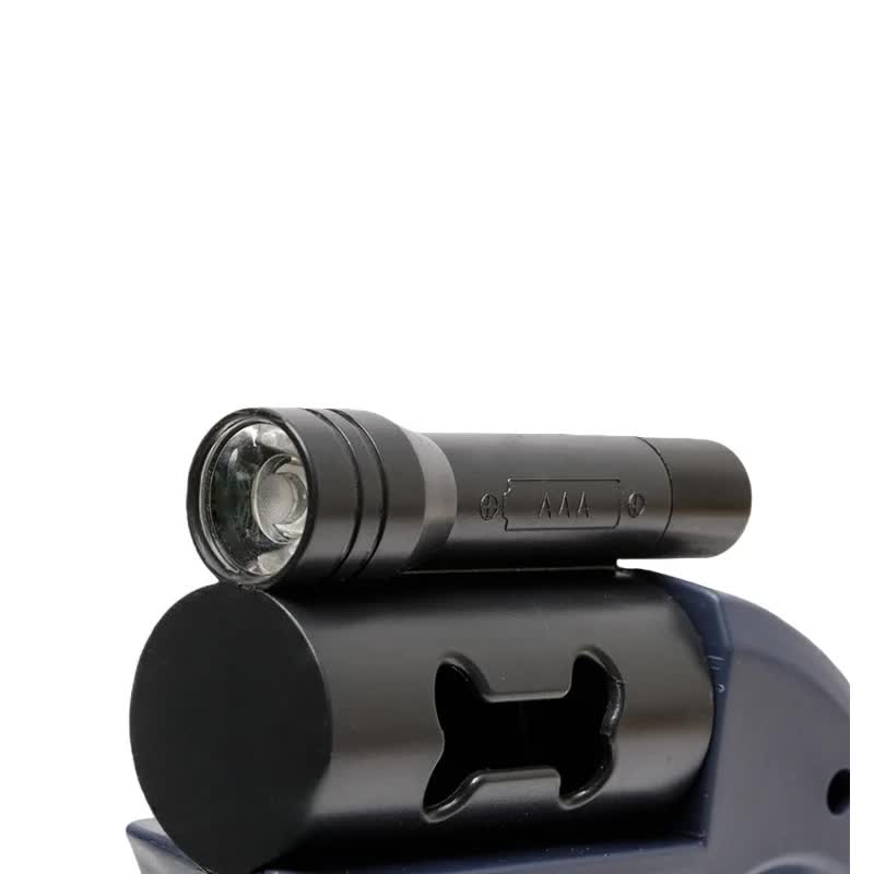 Black One-to-Two Retractable Dog Leash with One-Click Safety Lock & Night Light - 3M Tangle-Free 360Â° Rotation Walking Leash