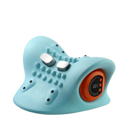 Intelligent Cervical Traction Pillow with Heat Compression & Magnetic Therapy - Red Light Therapy & EMS Pulse Dual-Angle Neck Massager