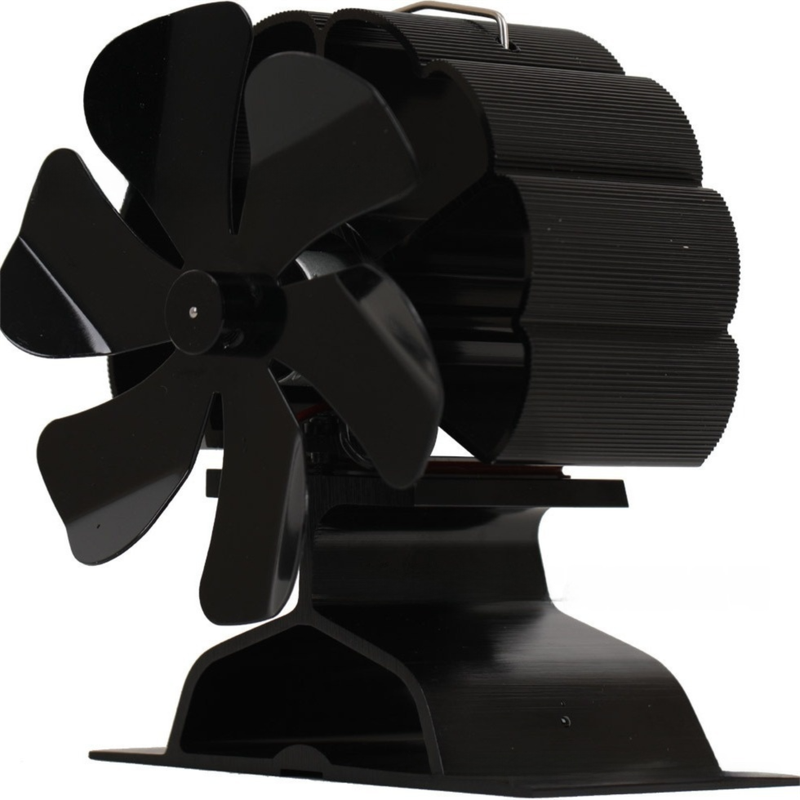 Mini Heat-Powered Fireplace Fan - Eco-Friendly and Self-Powered Silent Thermal Air Circulation Fan for Home Heating (No Electricity)