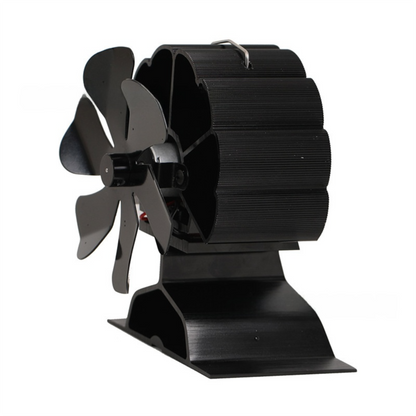 Mini Heat-Powered Fireplace Fan - Eco-Friendly and Self-Powered Silent Thermal Air Circulation Fan for Home Heating (No Electricity)