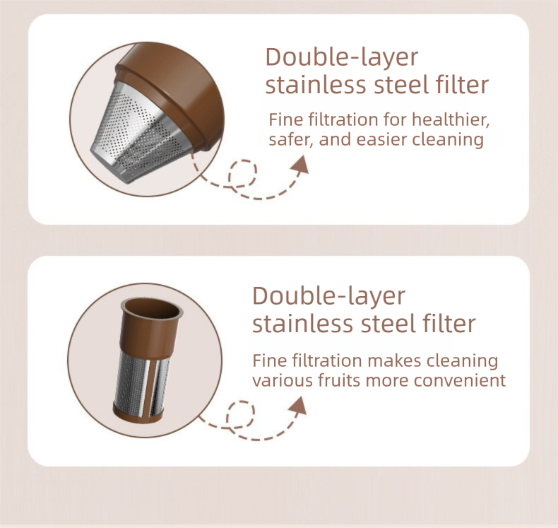 Portable Electric Coffee Bean Grinding Cup & Juicer with Safe Hidden Stainless Steel Blades - 420ML USB Rechargeable Travel Brewer