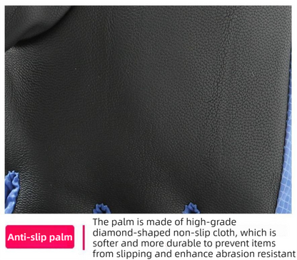 2-Pair Winter Waterproof Touchscreen Ski Gloves - Anti-Slip Thermal Mitts for Men & Women (Black & Orange Graffiti Print)