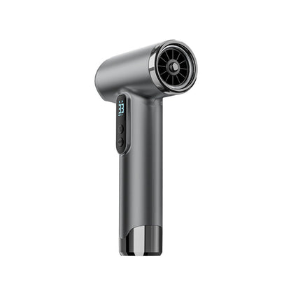 Grey Wireless Rechargeable Hot & Cold Hair Dryer - Lightweight Portable Blow Dryer with Blue Light Ion Care, 3 Speed & Temperature Settings
