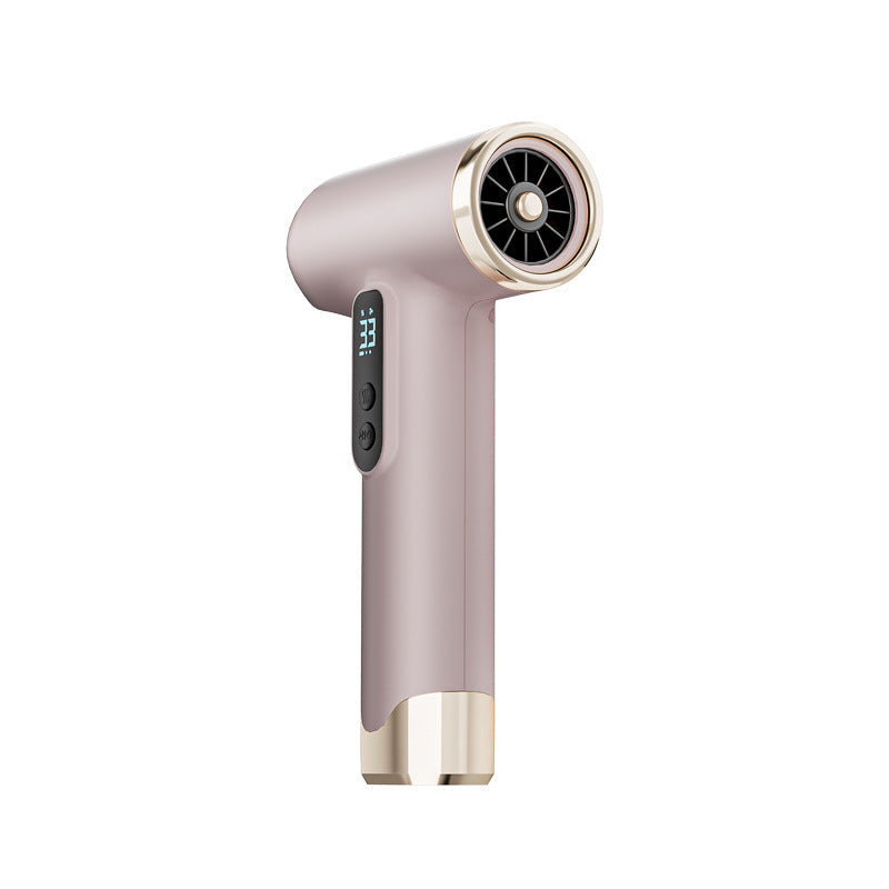 Pink Wireless Rechargeable Hot & Cold Hair Dryer - Lightweight Portable Blow Dryer with Blue Light Ion Care, 3 Speed & Temperature Settings