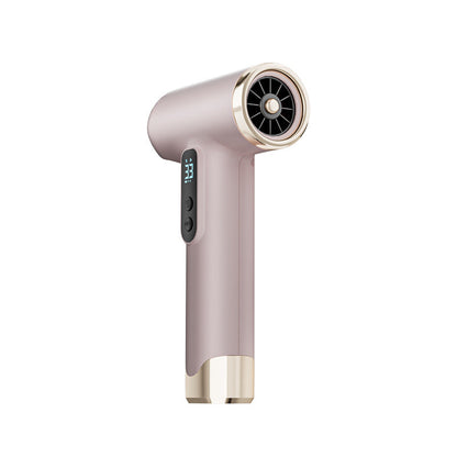 Pink Wireless Rechargeable Hot & Cold Hair Dryer - Lightweight Portable Blow Dryer with Blue Light Ion Care, 3 Speed & Temperature Settings