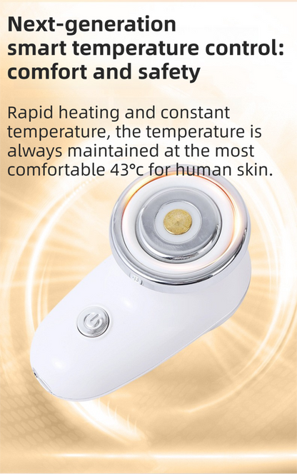 4-in-1 EMS Microcurrent & Constant Hot Compress Facial Toning Device (KL-3032) - Rechargeable Skin Lift & Rejuvenation Massager, Deep Cleaning & Nutrient Import