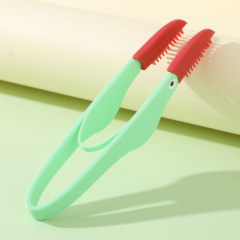 4-Pack Green Pet Eye Cleaning Brushes with Precisice Tweezer - Silicone Soft-Tip Tear Stain & Eye Crust Cleaner, Safe for Dogs and Cats