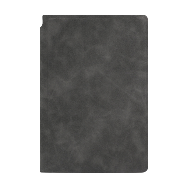 Dark Grey A4 PU Leather Whiteboard Notebook with 3-Color Pens, Eraser & Cloth - Reusable Eco-Friendly Desktop Memo Pad & Handheld Writing Tablet