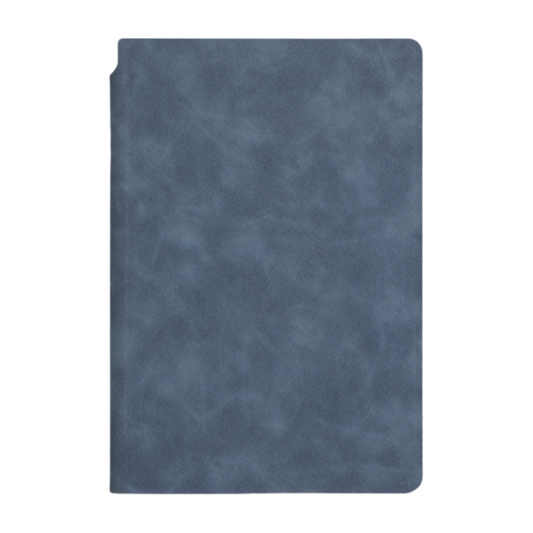 Blue A4 PU Leather Whiteboard Notebook with 3-Color Pens, Eraser & Cloth - Reusable Eco-Friendly Desktop Memo Pad & Handheld Writing Tablet