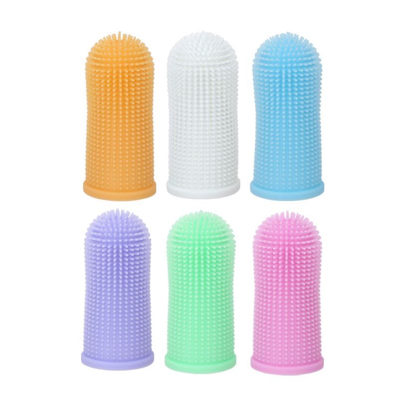6 PCS Soft Silicone Pet Finger Toothbrush Set - 360Â° Gentle Dental Cleaning for Dogs / Cats' Plaque & Tartar Removal