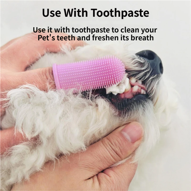 6 PCS Soft Silicone Pet Finger Toothbrush Set - 360Â° Gentle Dental Cleaning for Dogs / Cats' Plaque & Tartar Removal