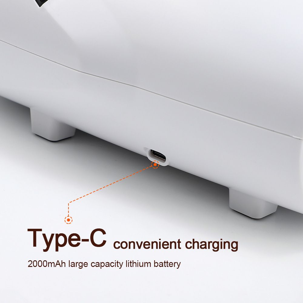 White Portable Electric Hand Massager - USB-C Rechargeable, Airbag Compression, Graphene 42â„ƒ Constant Heating & 5 Levels Intensity for Everyday Use and Arthritis Carpal Tunnel Relief