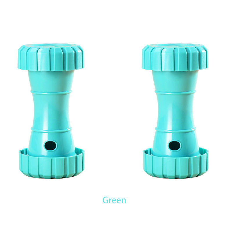 2 Packï¼ˆGreenï¼‰: Cat and Dog Treat Dispenser Toy â€“ Interactive, Durable, Bite-Resistant Slow-Feeder, Dumbbell and Tire-Shaped Pet Toy