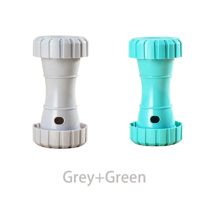 2 Packï¼ˆGrey+Greenï¼‰: Cat and Dog Treat Dispenser Toy â€“ Interactive, Durable, Bite-Resistant Slow-Feeder, Dumbbell and Tire-Shaped Pet Toy