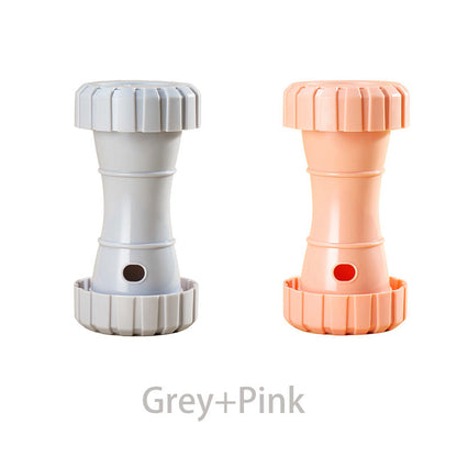 2 Packï¼ˆGrey+Pinkï¼‰: Cat and Dog Treat Dispenser Toy â€“ Interactive, Durable, Bite-Resistant Slow-Feeder, Dumbbell and Tire-Shaped Pet Toy