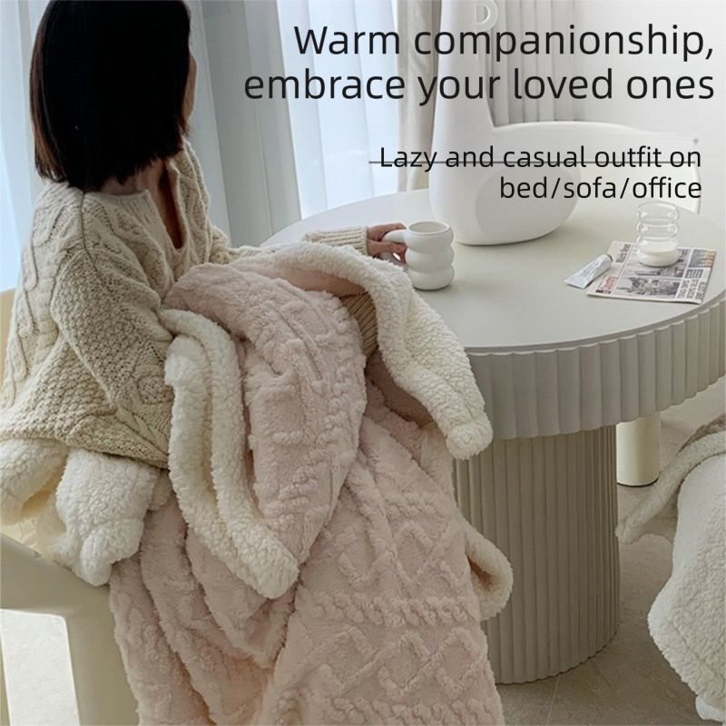 Yellow 180*200cm Double Blanket, Taffeta Fleece Blanket, Thick Winter Quilt, Lambswool Coral Fleece Small Blanket, Office Nap Blanket, Sofa Cover Blanket, Bedding, Machine Washable
