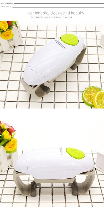 Black Upgraded One-Touch Electric Can Opener â€” Dual-Handle Design, Automatic Hands-Free Can/Bottle Opener, ABS Material, Battery-Powered (Batteries Not Included), Designed for the Kitchen