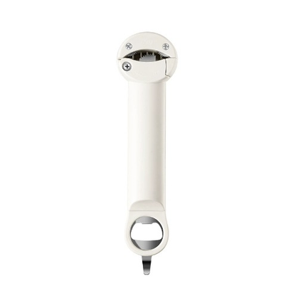 White Multi-Functional Adjustable Can and Bottle Opener - Heavy Duty Jar Opener for Seniors, Women, and Weak Hands - Easy Grip Kitchen Gadget for Jars, Bottles, and Cans
