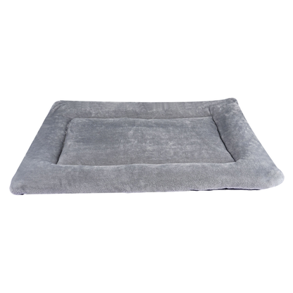 Grey S size Plush Flannel Pet Bed with Removable Sponge - Waterproof, Extra Wide & Thickened, Soft Four Seasons Pet Sleeping Mat for Dogs and Cats