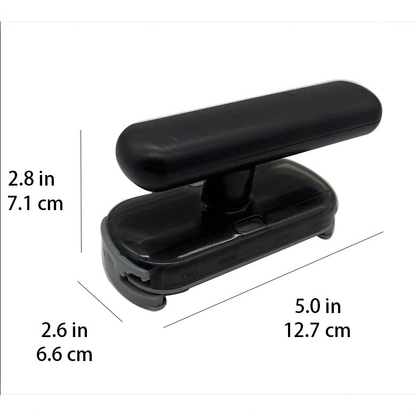 2 pack Black Creative Multi-Functional ABS Can and Bottle Opener - Non-Slip, Effort-Saving Jar Lid Opener for Home Kitchen Use