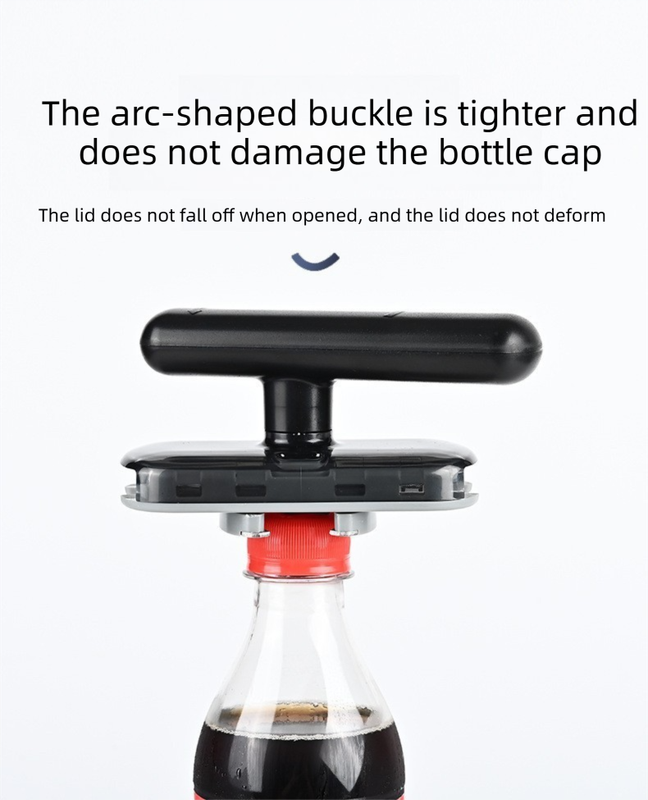 3 pack Black Creative Multi-Functional ABS Can and Bottle Opener - Non-Slip, Effort-Saving Jar Lid Opener for Home Kitchen Use